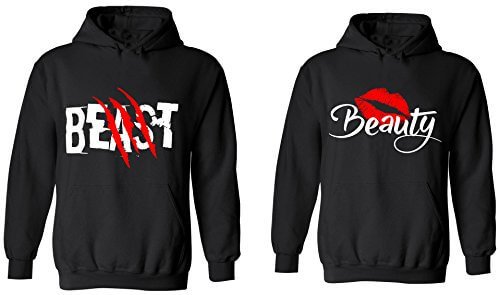 Beast & Beauty (Best Matching Couple Hoodies)